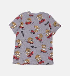 طقم تيشيرتات قطنية بشعار الماركة مكون من قطعتين