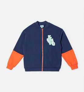 Cotton French Terry Track Cardigan