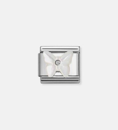 Composable Classic Link Mop Silver Butterfly Charm