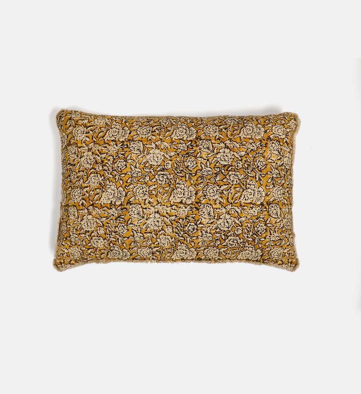 Safi Block Print Cotton Filled And Vaccumed Cushion