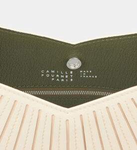 Camille Fournet Balancier Calf Leather Pleated Handbag, Cream, Packshot View
