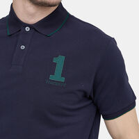 Embroidered Heritage Number Polo Shirt