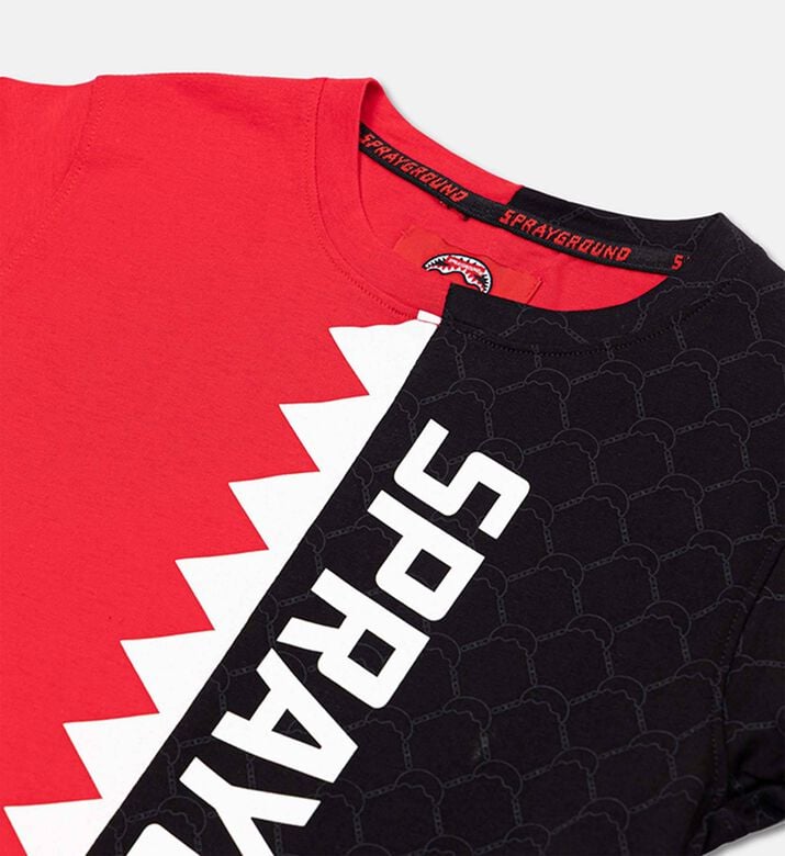 Sprayground Split Shark Tooth Pattern T-shirt, Packshot View