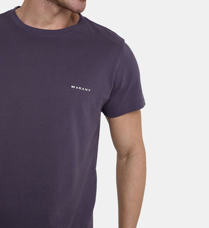 Zafferh Cotton Chest Logo T-shirt