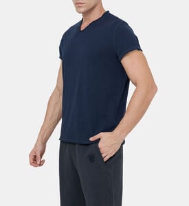 Monastir Photoprint Henley-collar T-shirt