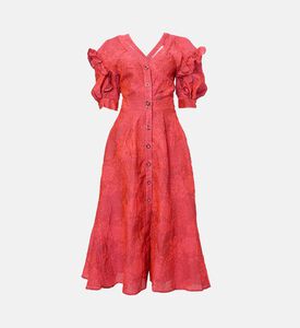 Poca and Poca Cut-out A-line Midi Dress, Packshot View