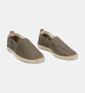 Toni Pons Marc Leather Espadrilles, Khaki, Eu-43, Packshot View