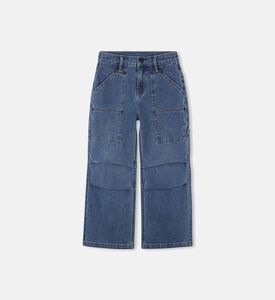 بنطال جينز قطن فضفاض