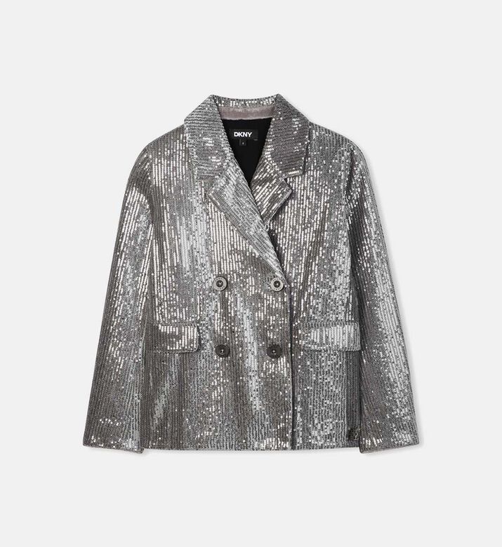 Sequin-embroidery Long-sleeve Jacket
