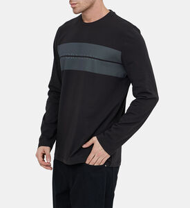 تيشيرت قطن بخطوط متباينة