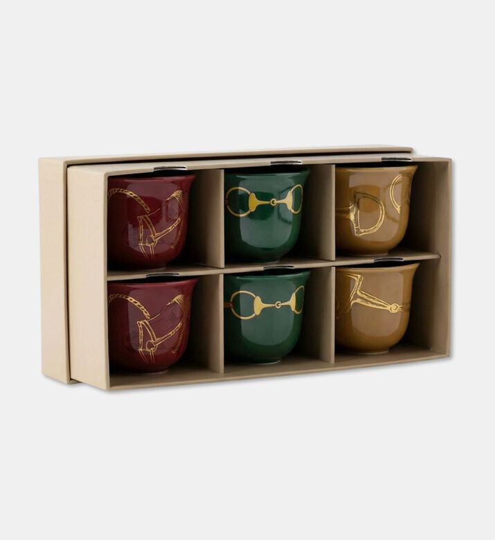 Silsal Fares 6-piece Arabic Coffee Cup Set, Packshot View