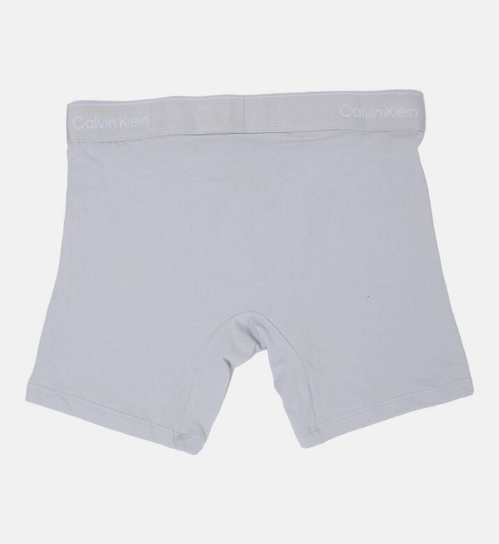 Calvin Klein Casual Logo-print 3-pack Boxers, Indigo, Xl, Packshot View