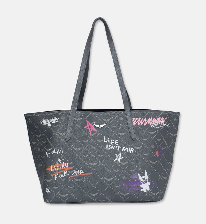 Zadig et Voltaire Bag Monogram, Dark-grey, Packshot View