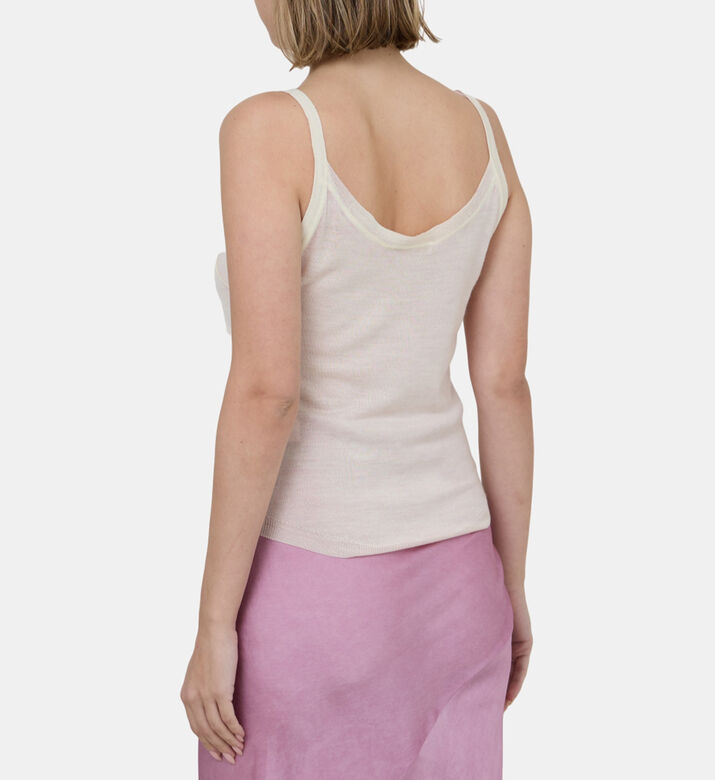 بلوزة بدون أكمام مستوحاة من الكورسيه