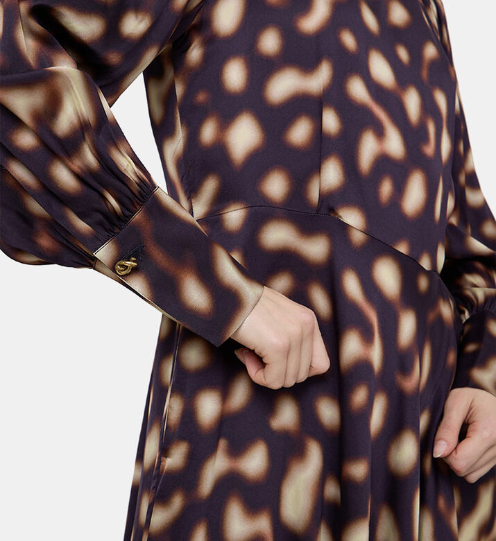 Elsa Bow Waist Flared Midi Dress