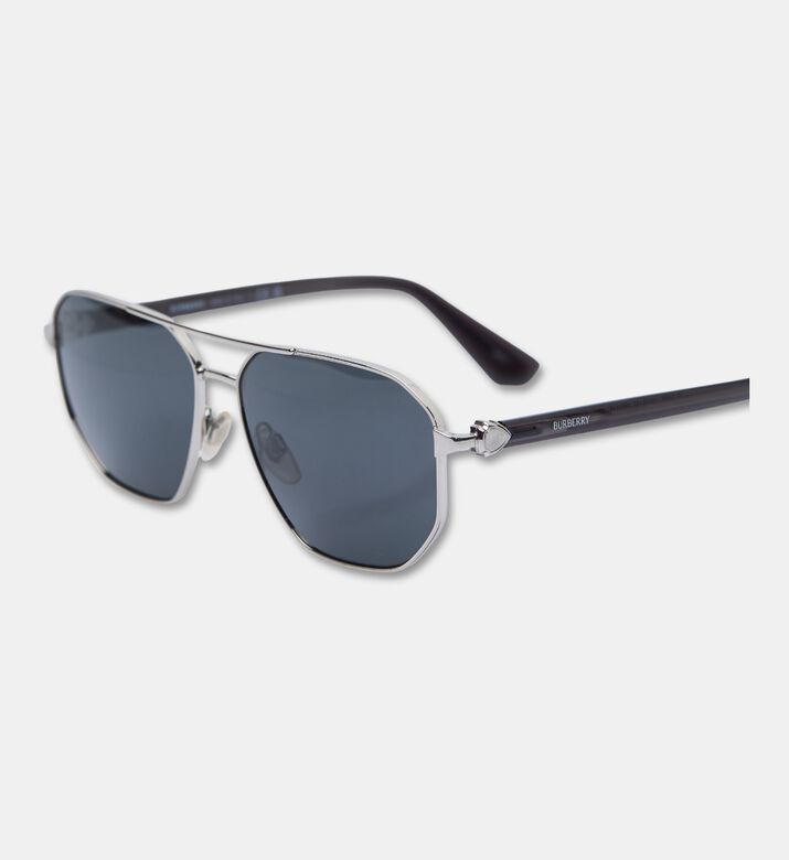Burberry Pilot-style Metal Frame Sunglasses, Packshot View