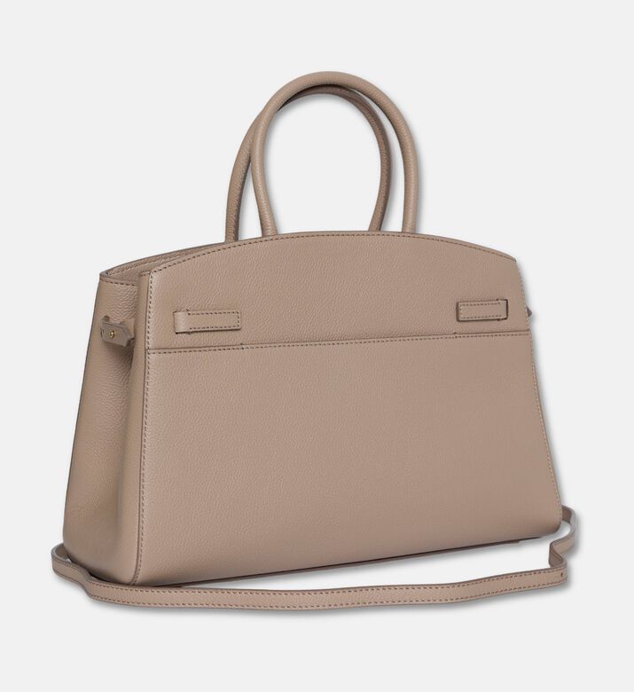 Demellier The Midi Hudson Crossbody Bag, Light-taupe, Packshot View