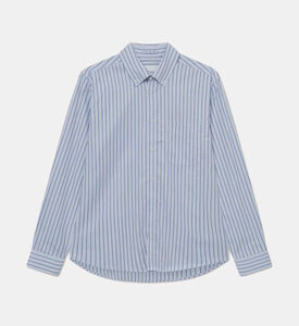 قميص قطن بنقشة مخططة