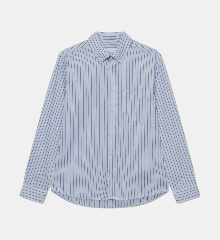 قميص قطن بنقشة مخططة