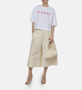 بنطال واسع عالي الخصر