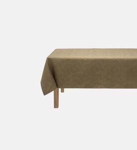 Jacquard Vegetal Mood Cotton Tablecloth, Green, 150x220-cm, Packshot View