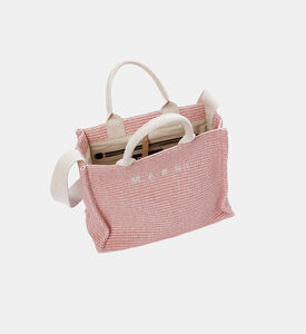Raffia-effect Small Tote Bag Raffia-effect Small Tote Bag