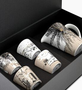 Silsal Naseem Set Of 4 Cups Jug, Packshot View