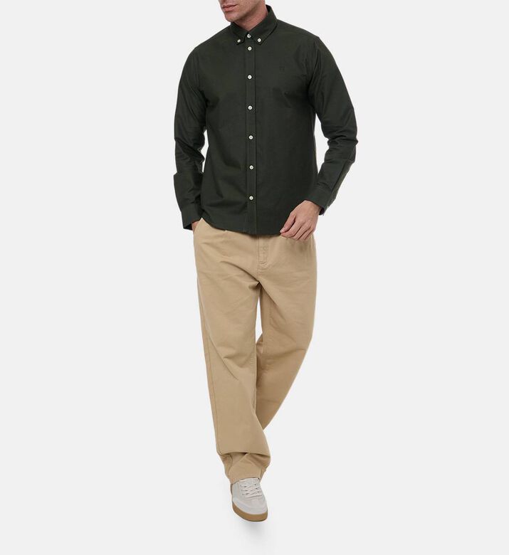 Les Deux Konrad Long-sleeve Oxford Shirt, Model View