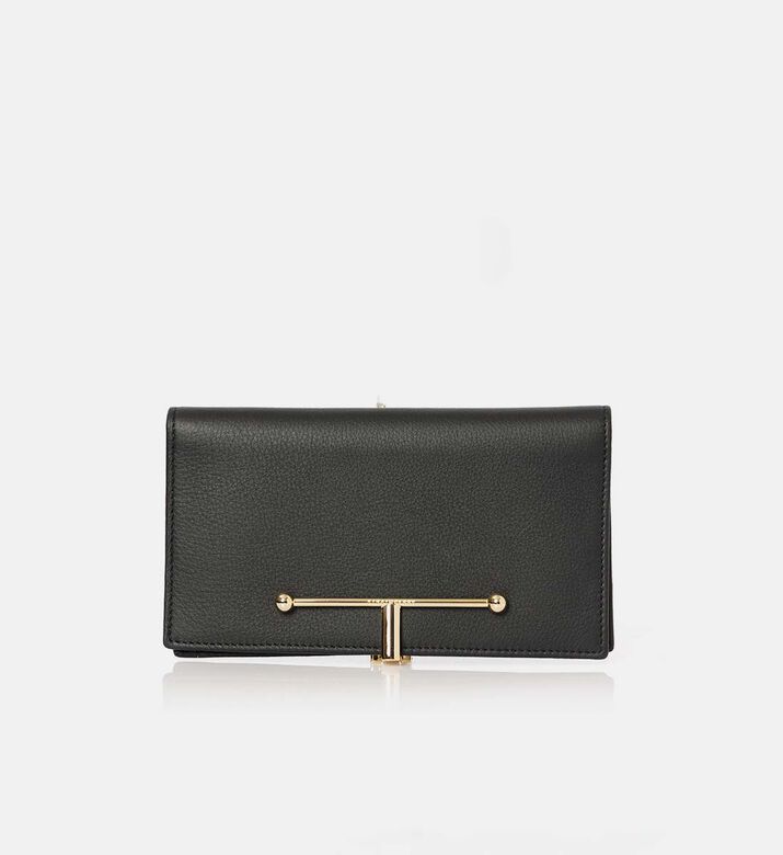 Strathberry Melville Street Large Wallet, Black, Packshot View