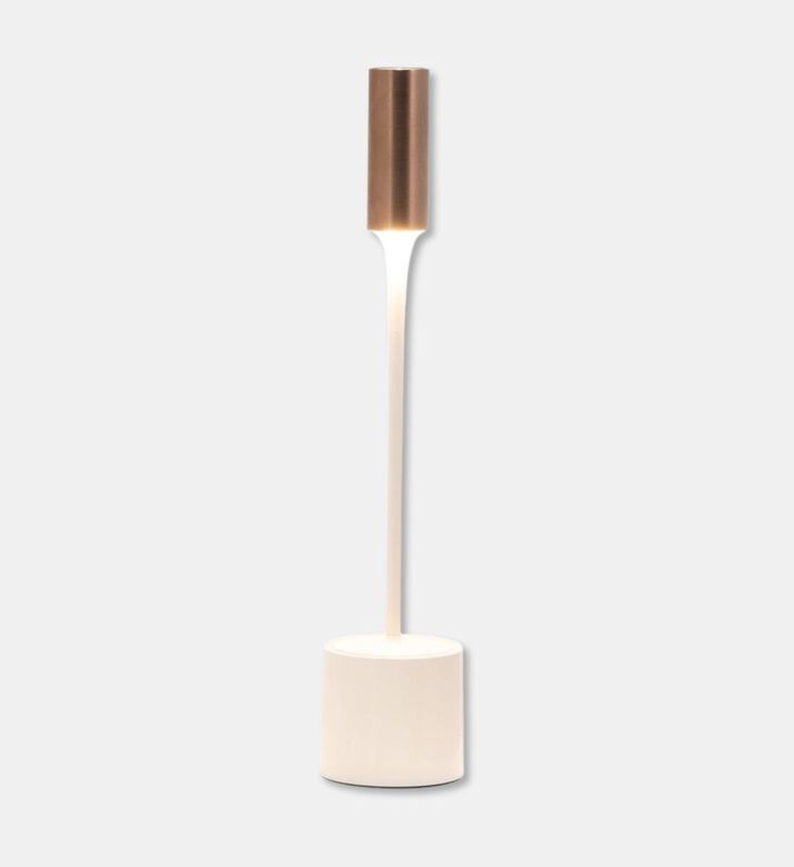 Zafferano Carolina Cylindrical Table Lamp, Ivory, Packshot View