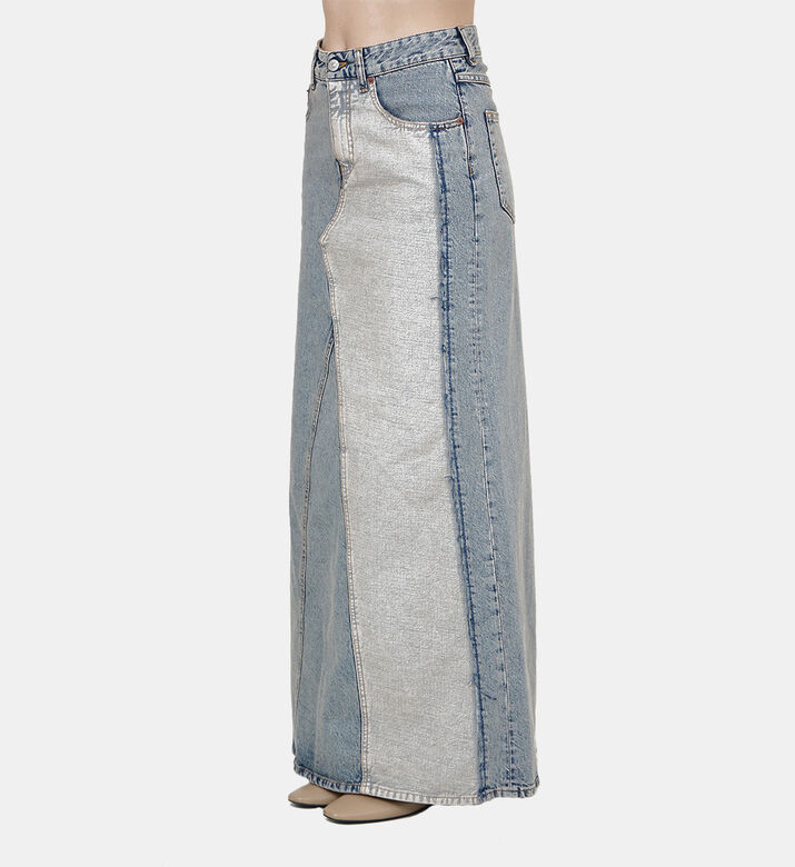 تنورة طويلة دنيم بـ 5 جيوب