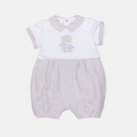 Bear-embroidery Romper