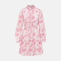 Maya Printed Ruffle-details Midi Dress