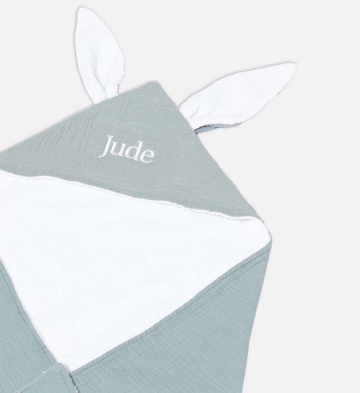 Bunny Ears Cotton Muslin Hooded Towel
