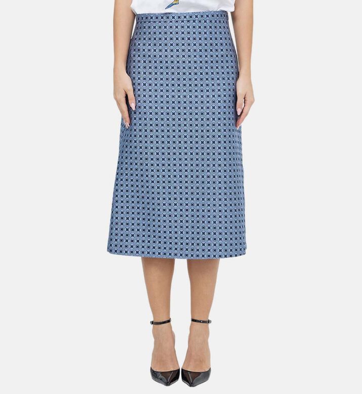 تنورة جاكار متوسطة الطول من جواس