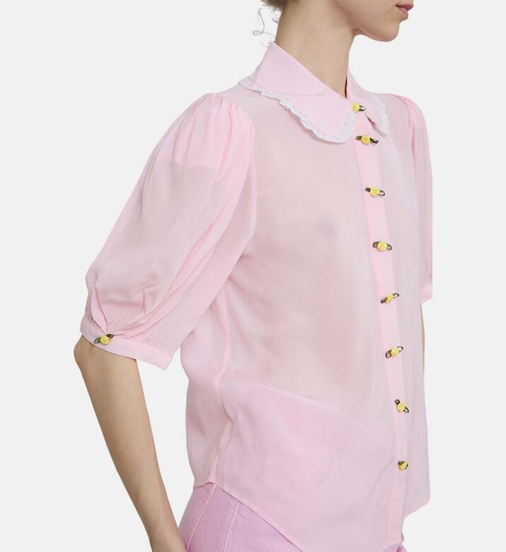 Flower Button-down Shirt
