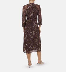 Floral-print V-neck Midi Dress