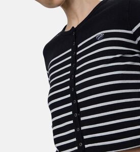 Maison Labiche Cardinoux Striped Cardigan, Model View