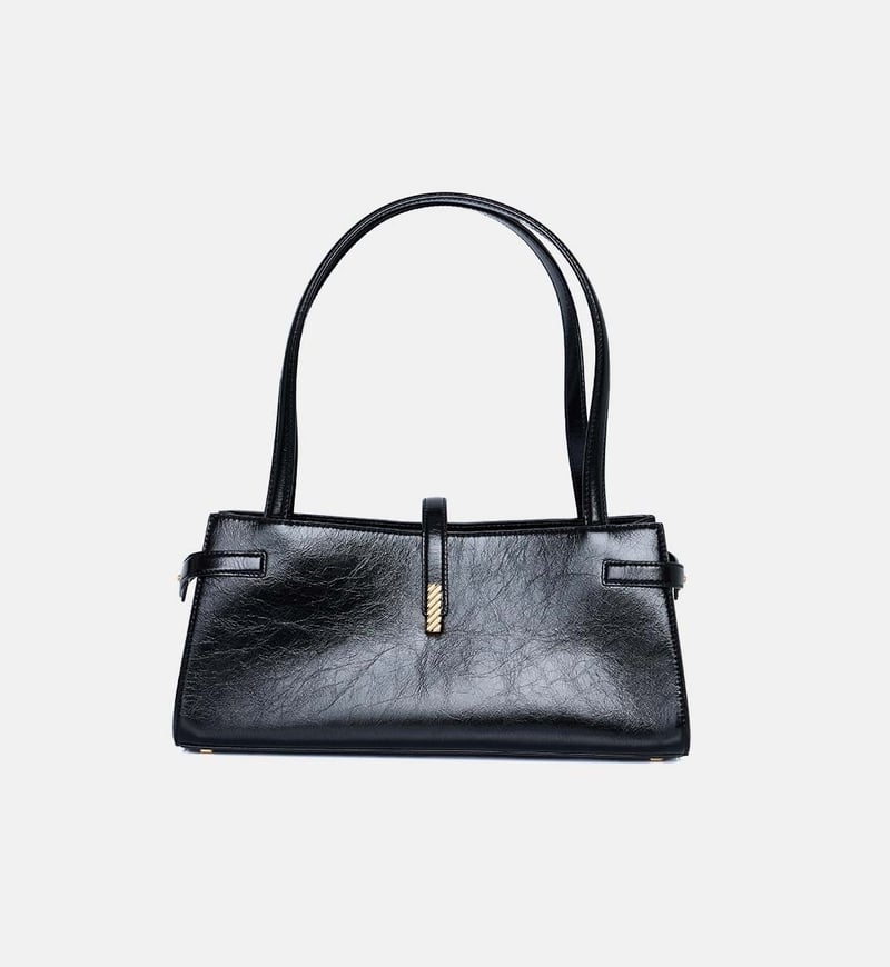 Isla Leather Wide Tote Bag