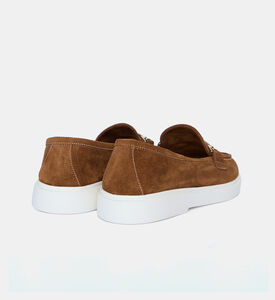 حذاء لوفرز ويف شامواه بلون بسكويت