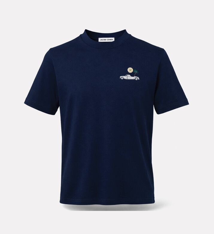 Jacob Cohen Embroidered Crewneck T-shirt, Dark-blue, Xl, Packshot View
