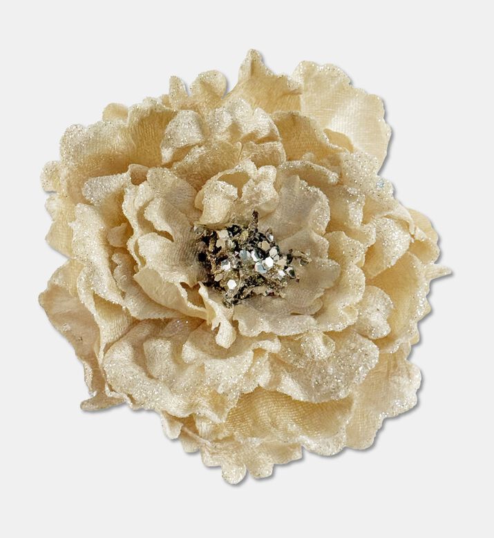 Shishi Peony With Clip Beige 13cm, Packshot View