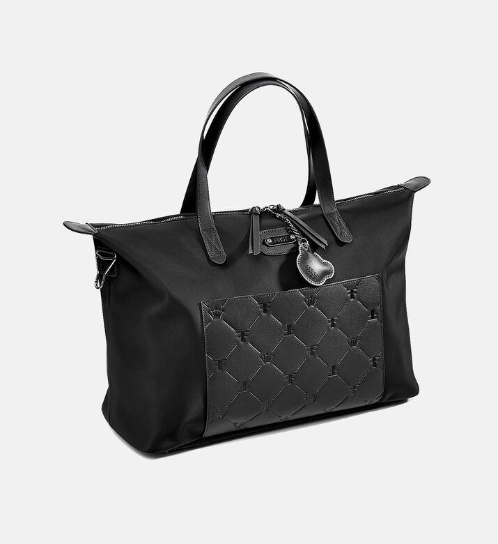 حقيبة حفاضات مبطنة بتطريز تاج