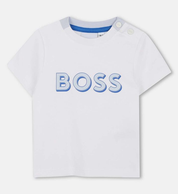 طقم أطفال بطبعة شعار على كامله