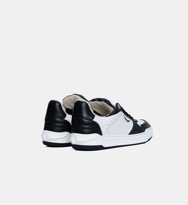 Leather Lace-up Closure Sneakers