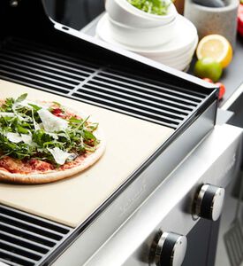 حجر بيتزا مربع من الطين