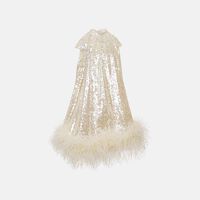 Cap Sleeves Sequined Dress