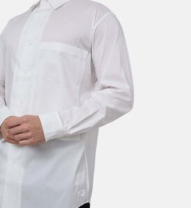 قميص قطني كلاسيكي طويل الأكمام