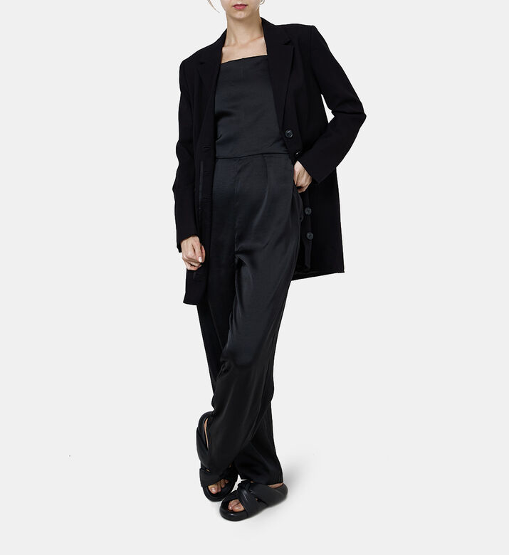 Satin Sleeveless Jumpsuit
