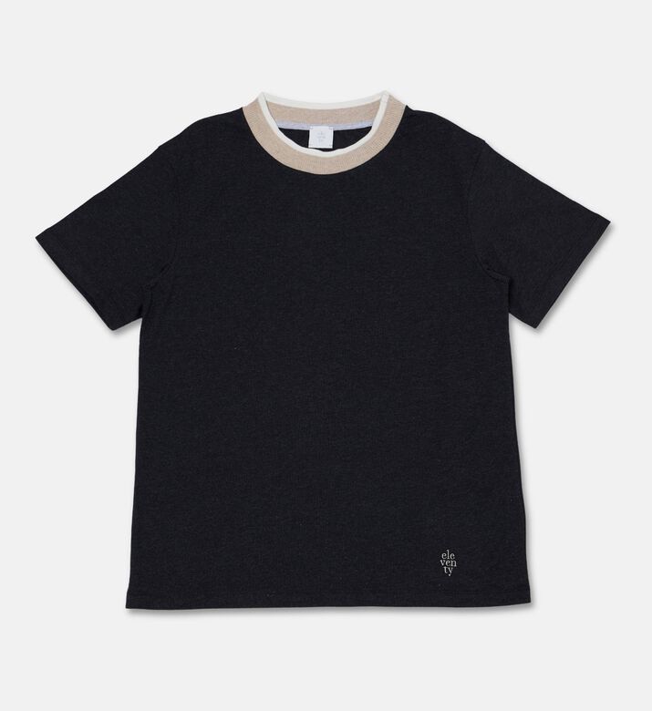 Eleventy Regular-fit Hip-skimming T-shirt, Anthracite, 14y, Packshot View